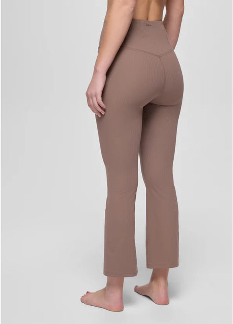 Prana Luxara Rib Flare Crop - Carob