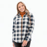 Aventura Women's Luscious Plaid Shirt Sky captain