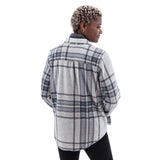 Aventura Womens Luscious Plaid Shirt Ombre blue