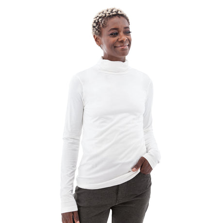 Aventura Womens Eden Turtleneck White