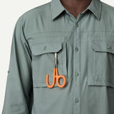 Patagonia M's Long Sleeve Self Guided Sun Shirt - River Rock Green