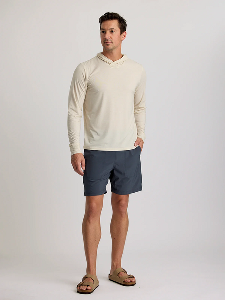 Free Fly Apparel Mens Elevate Lightweight Hoodie - Heather Birch