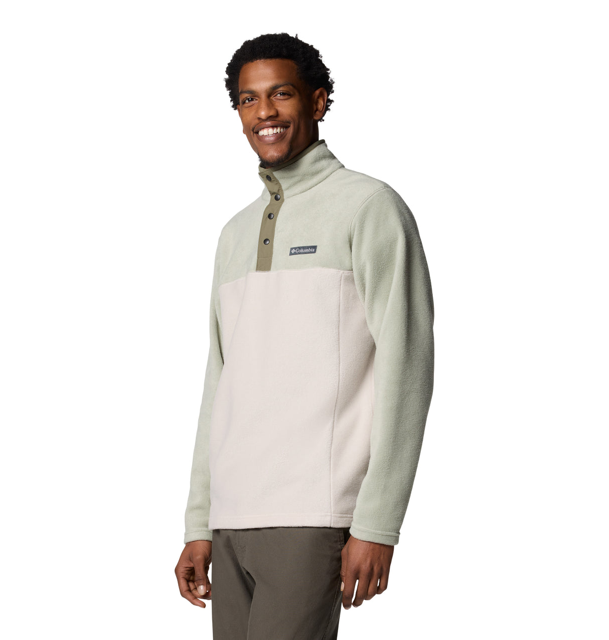 Columbia Mens Steens Mountain Half Snap II Fleece Pullover - Dark Stone / Safari