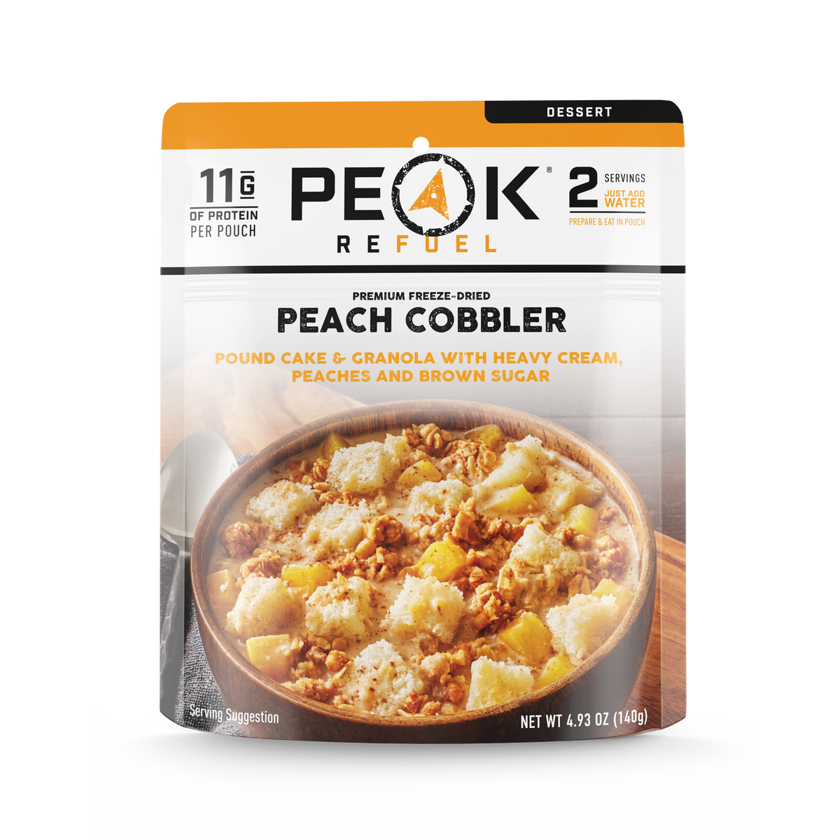 Peak Refuel Peach Cobbler Freeze Dried Meal