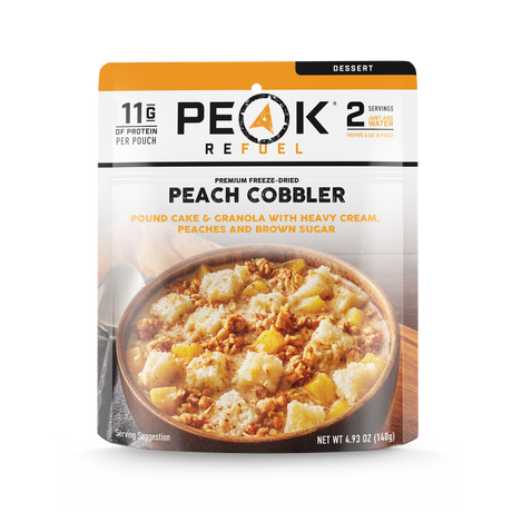 Peak Refuel Peach Cobbler Freeze Dried Meal