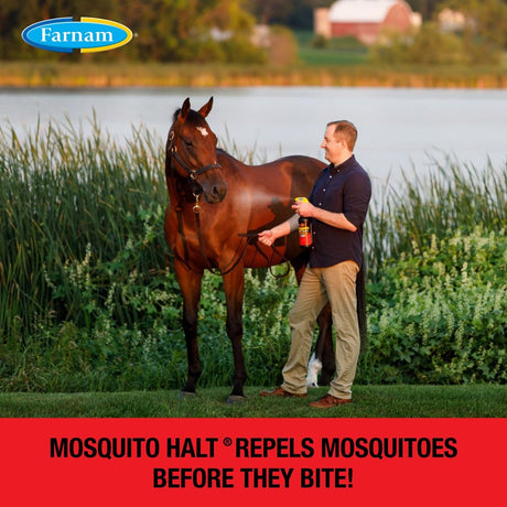 Farnam Companies Mosquito Halt Repellent for Horses - 1 Gallon