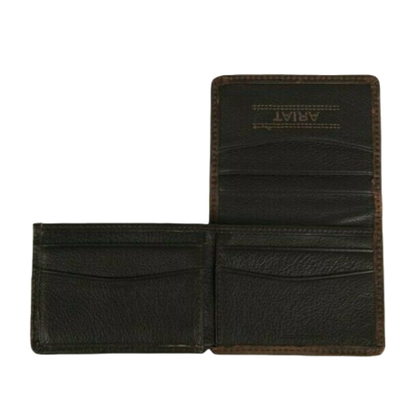 Ariat Bifold Leather Wallet - Rowdy Brown