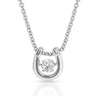 Montana Silversmiths Dancing Birthstone Horseshoe Necklace April