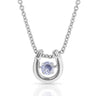 Montana Silversmiths Dancing Birthstone Horseshoe Necklace June