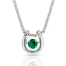 Montana Silversmiths Dancing Birthstone Horseshoe Necklace May