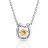 Montana Silversmiths Dancing Birthstone Horseshoe Necklace November