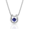 Montana Silversmiths Dancing Birthstone Horseshoe Necklace September