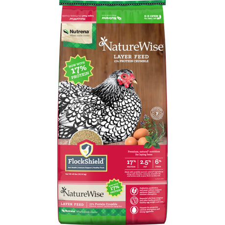 Nutrena Naturewise¬Æ 17% Protein Layer Crumble Poultry Feed 40 Lbs