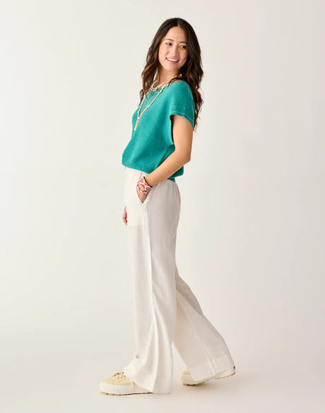Carve Designs Nico Linen Pant - Cloud Chambray