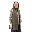 Aventura Womens Flurry Recycled Quilted Vest Olive night