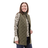 Aventura Womens Flurry Recycled Quilted Vest Olive night