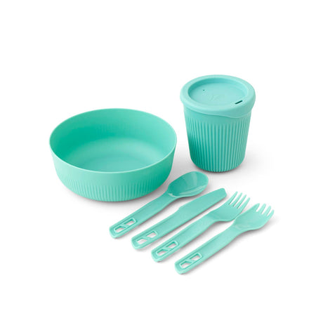 Sea To Summit Passage Dinnerware Set 1 Person 6piece Aquasea Blue Aquasea blue