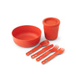 Sea To Summit Passage Dinnerware Set 1 Person 6piece Spicy Orange Spicy orange
