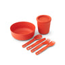 Sea To Summit Passage Dinnerware Set 1 Person 6piece Spicy Orange Spicy orange