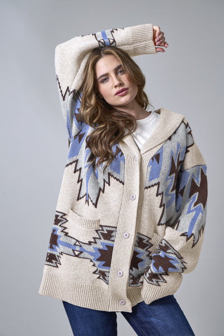 Kimes Ranch Peralta Cardigan - Oatmeal