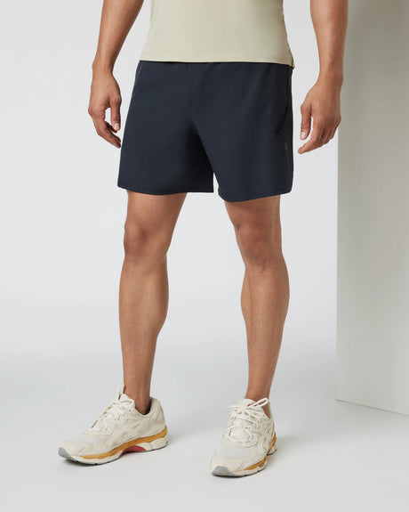 Vuori Qualify Run Short Lined - 6in - Black