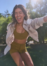 Prana Railay Oversized Button Down - Almond
