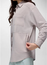Prana Railay Oversized Button Down - Almond