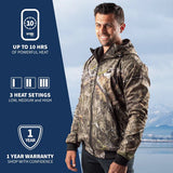 Gobi Heat Men's Shadow Heated Hunting Hoodie - Mossy Oak Camo