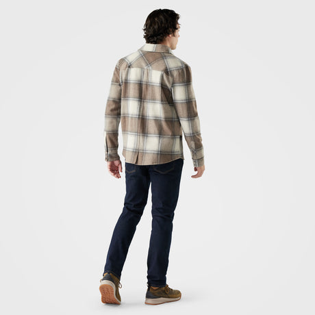 Smartwool Mens Anchor Line Shirt Jacket Almond plaid
