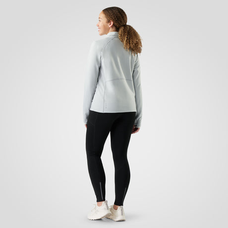 Smartwool Womens Active Fleece Wind 1/2 Zip Storm gray