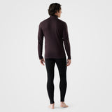 Smartwool Mens Classic Thermal Merino Base Layer 1/4 Zip Mink heather