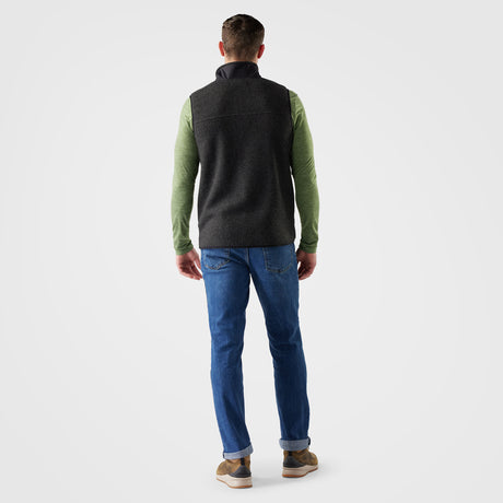 Smartwool Mens Second Cut Fleece Vest Charcoal