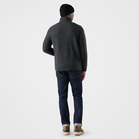 Smartwool Mens Second Cut Fleece 1/2 Zip Charcoal