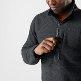 Smartwool Mens Second Cut Fleece 1/2 Zip Charcoal