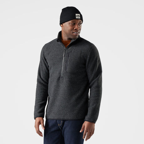 Smartwool Mens Second Cut Fleece 1/2 Zip Charcoal