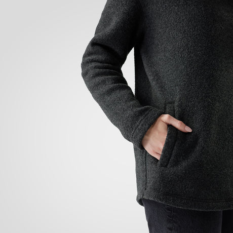 Smartwool Womens Second Cut Fleece Pullover Charcoal