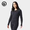 Smartwool Womens Classic Thermal Merino Base Layer Crew Charcoal heather
