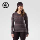 Smartwool Womens Classic Thermal Merino Base Layer Crew Coral reef sumt sol