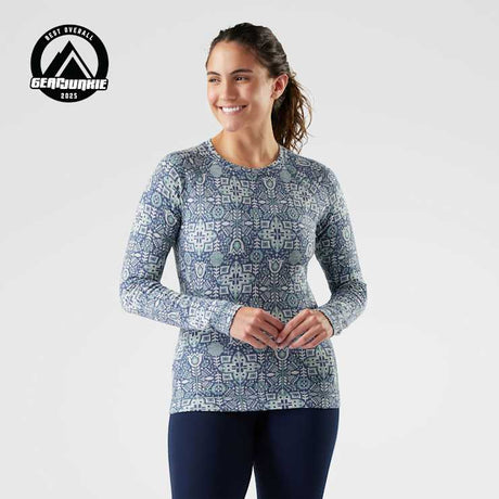 Smartwool Womens Classic Thermal Merino Base Layer Crew Nghtfal deco floral