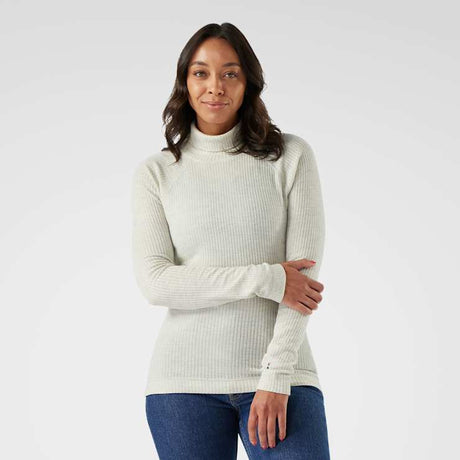 Smartwool Womens Thermal Merino Rib Turtleneck Ash heather
