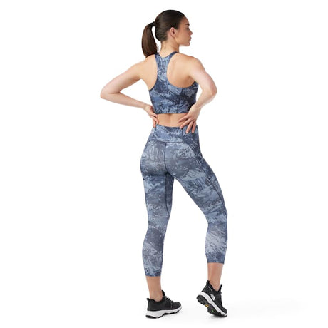 Smartwool Womens Active Printed 7/8 Legging - Nightfall Blue Mountain Nightfall Blue Mountain /  / REG