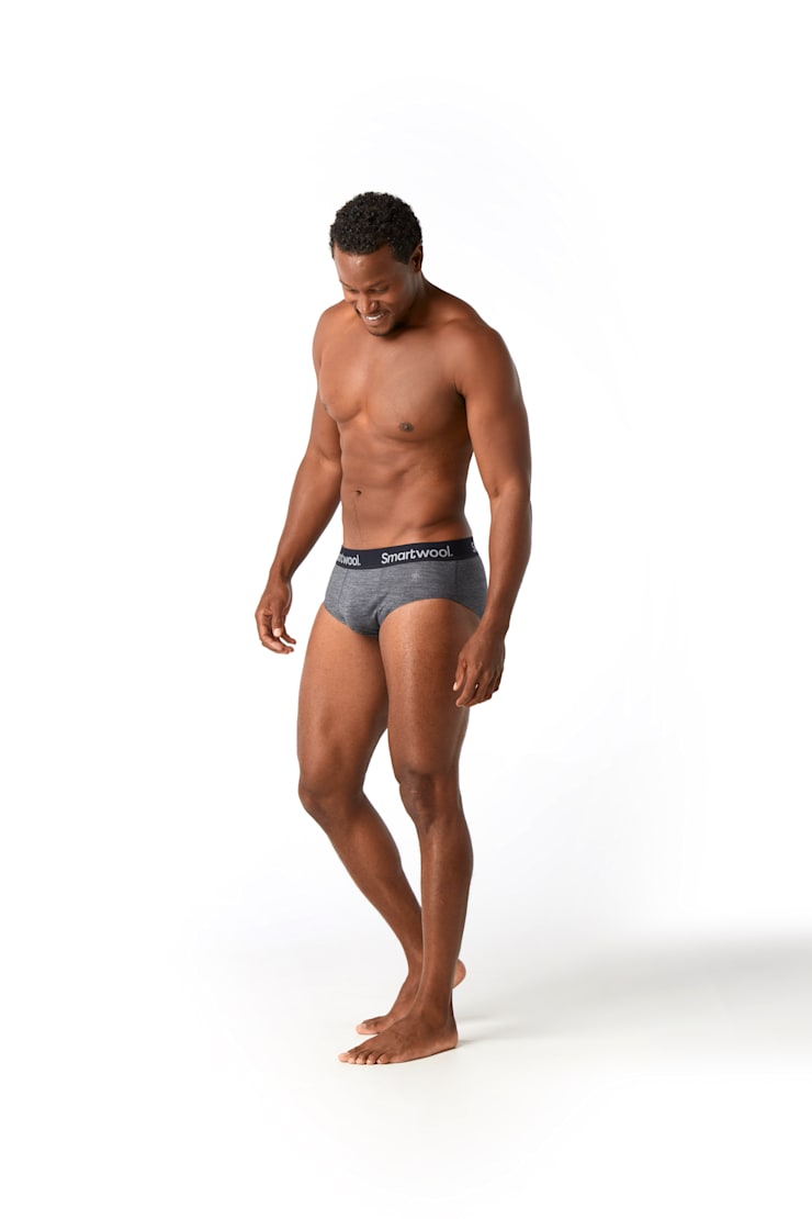 Smartwool Mens Active Brief Boxed Medium gray heather