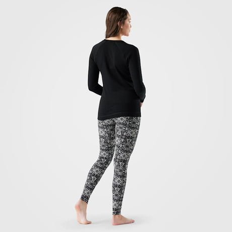 Smartwool Womens Classic Thermal Merino Base Layer Bottom Black deco floral