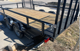JAXOutdoorGearFarmandRanch 7x15 Karavan dual axe trailer with side ramp