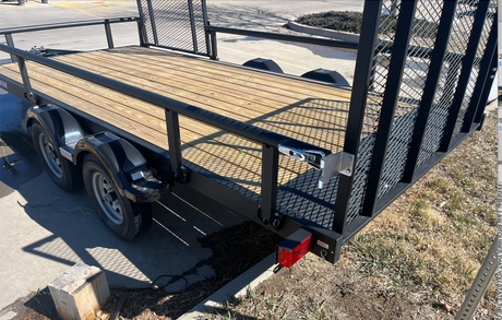 JAXOutdoorGearFarmandRanch 7x15 Karavan dual axe trailer with side ramp
