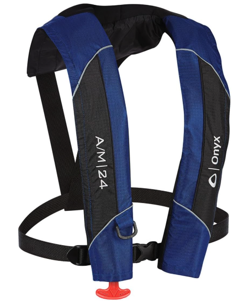 Onyx A/M-24 Automatic/inflatable Life Jacket (PFD) - Blue