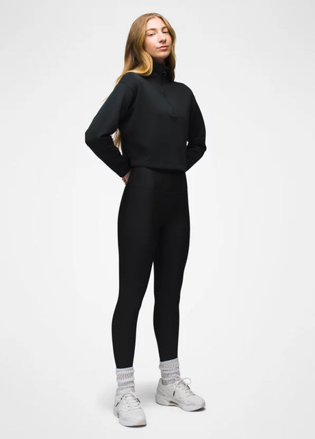 Prana Shea Half Zip Pullover - Black