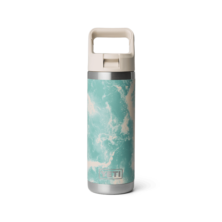 Yeti Rambler C Straw Bottle 18oz, Sea View Sea foam
