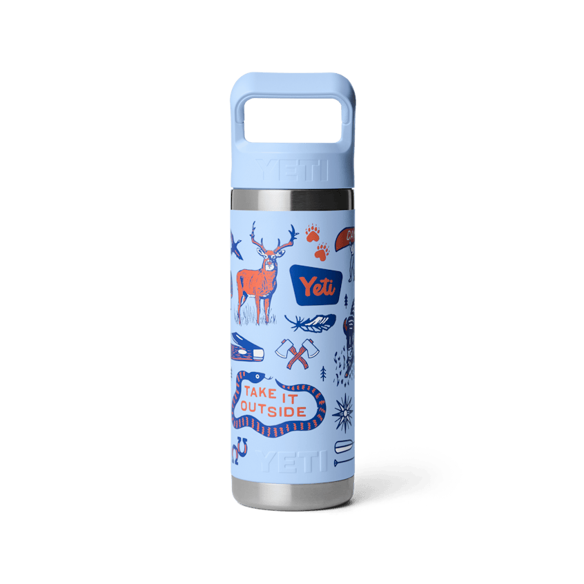 Yeti Rambler C Straw Bottle 18oz, Big Sky/summer Camp Big sky/smmr cmp