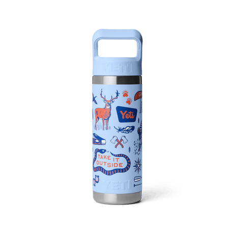 Yeti Rambler C Straw Bottle 18oz, Big Sky/summer Camp Big sky/smmr cmp